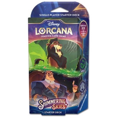 Disney Lorcana Set 5 - Shimmering Skies Starter Deck 1 (Emerald, Steel) - EN