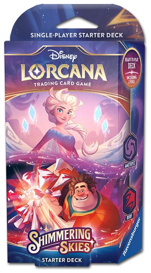 Disney Lorcana Set 5 - Shimmering Skies Starter Deck 2 (Amethyst, Ruby) - EN