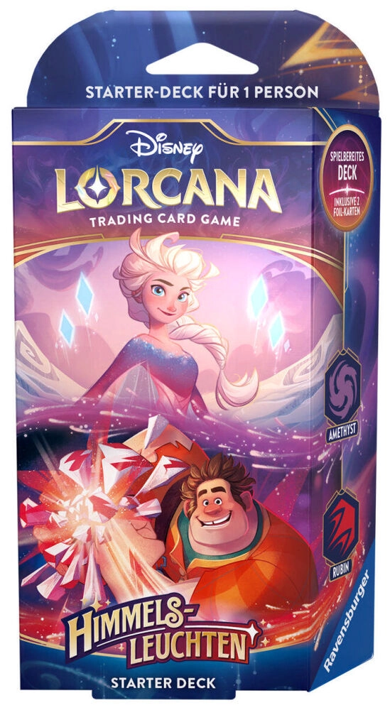 Disney Lorcana Set 5 - Himmelsleuchten Starter Deck 2 (Amethyst & Rubin) - DE