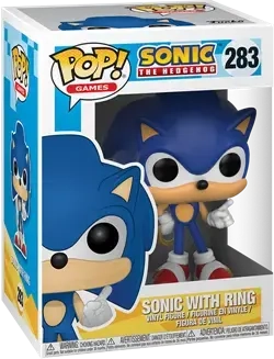 Funko POP! Games: Sonic - Sonic with Ring Vinyl Figur 10cm