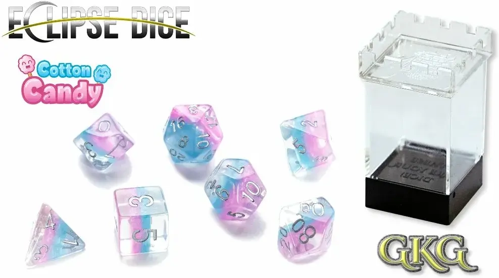 Eclipse Dice Cotton Candy (7 Dice Set)