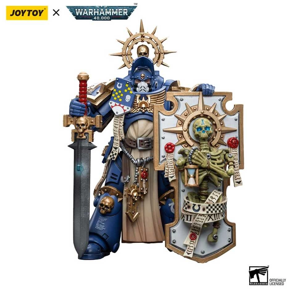 Warhammer 40k Actionfigur 1/18 Ultramarines Primaris Captain with Relic Shield and Power Sword - 12cm