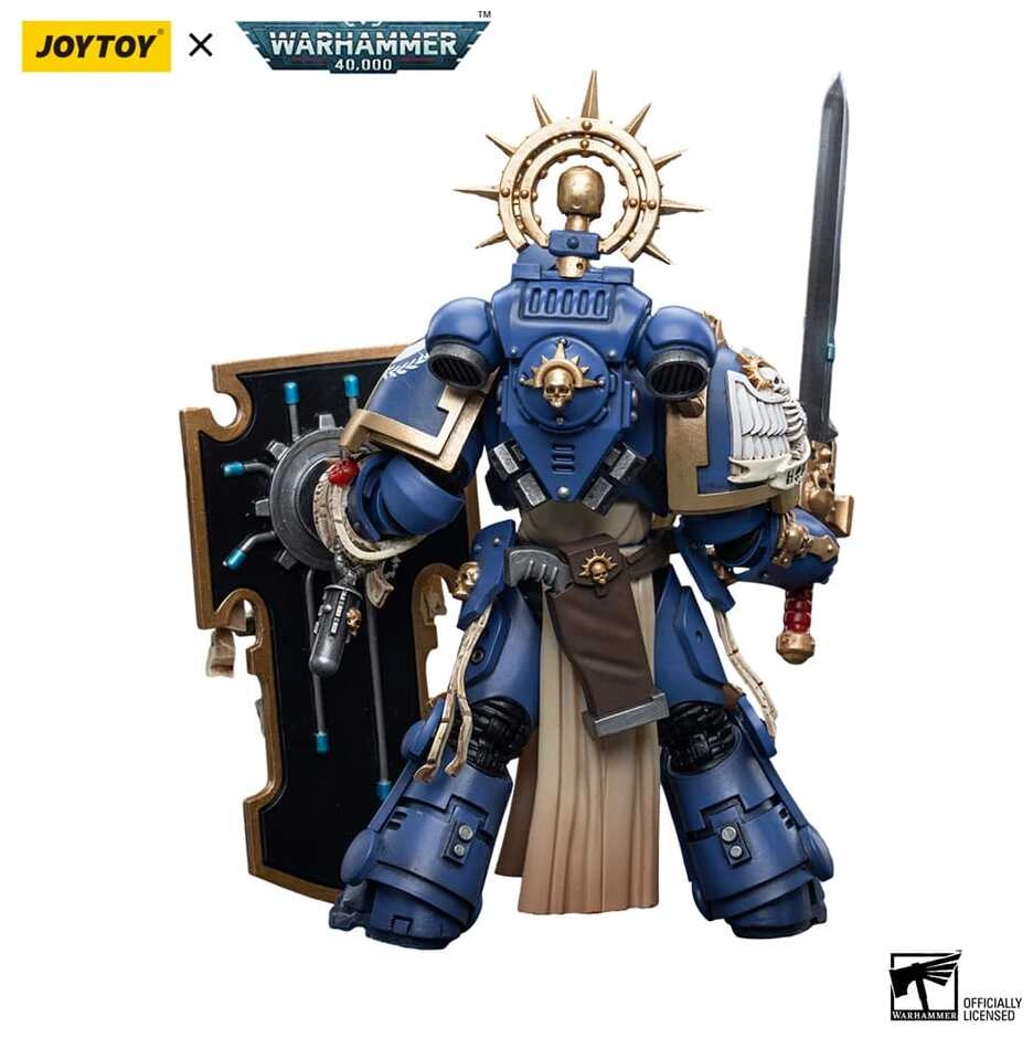 Warhammer 40k Actionfigur 1/18 Ultramarines Primaris Captain with Relic Shield and Power Sword - 12cm