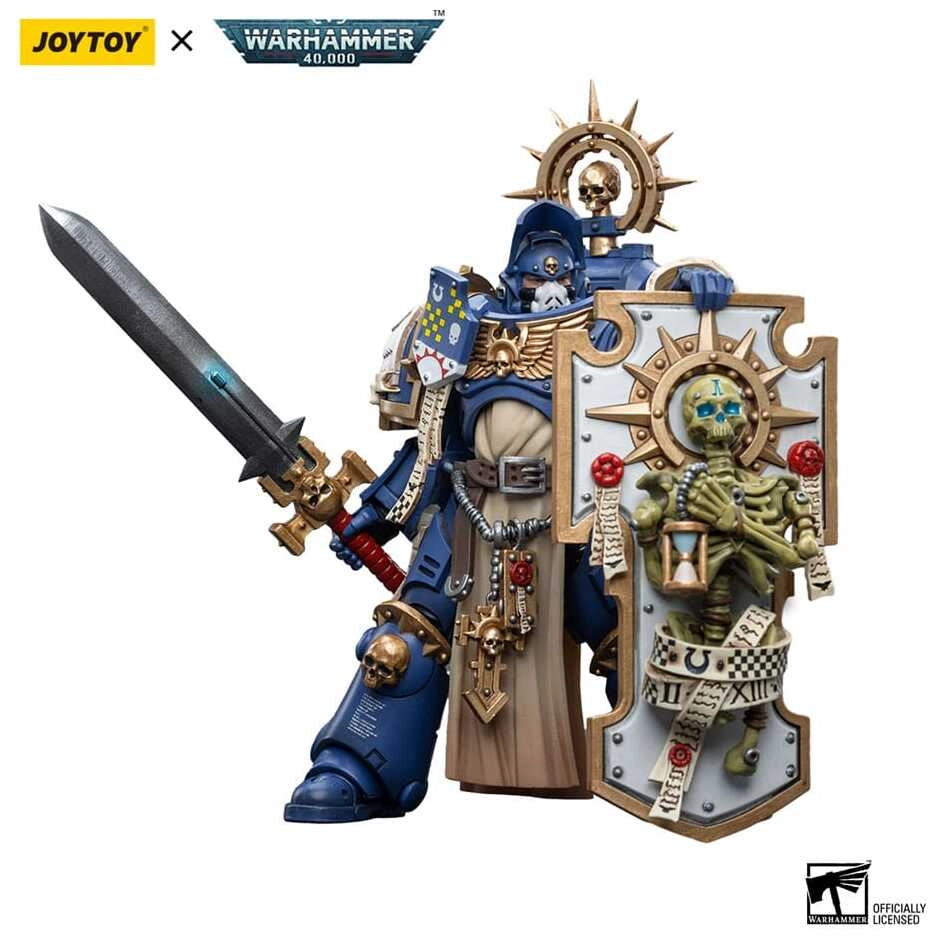 Warhammer 40k Actionfigur 1/18 Ultramarines Primaris Captain with Relic Shield and Power Sword - 12cm