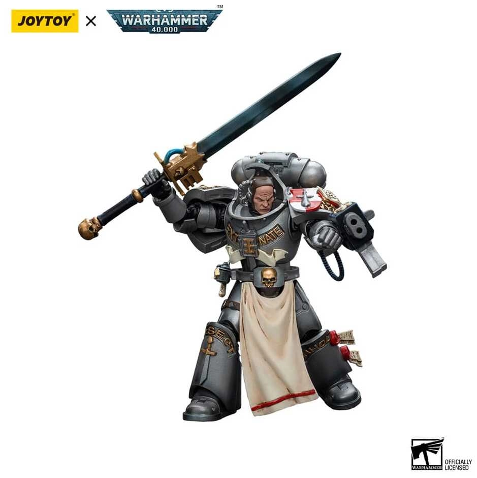 Warhammer 40k Actionfigur 1/18 Grey Knights Strike Squad Justicar - 12cm