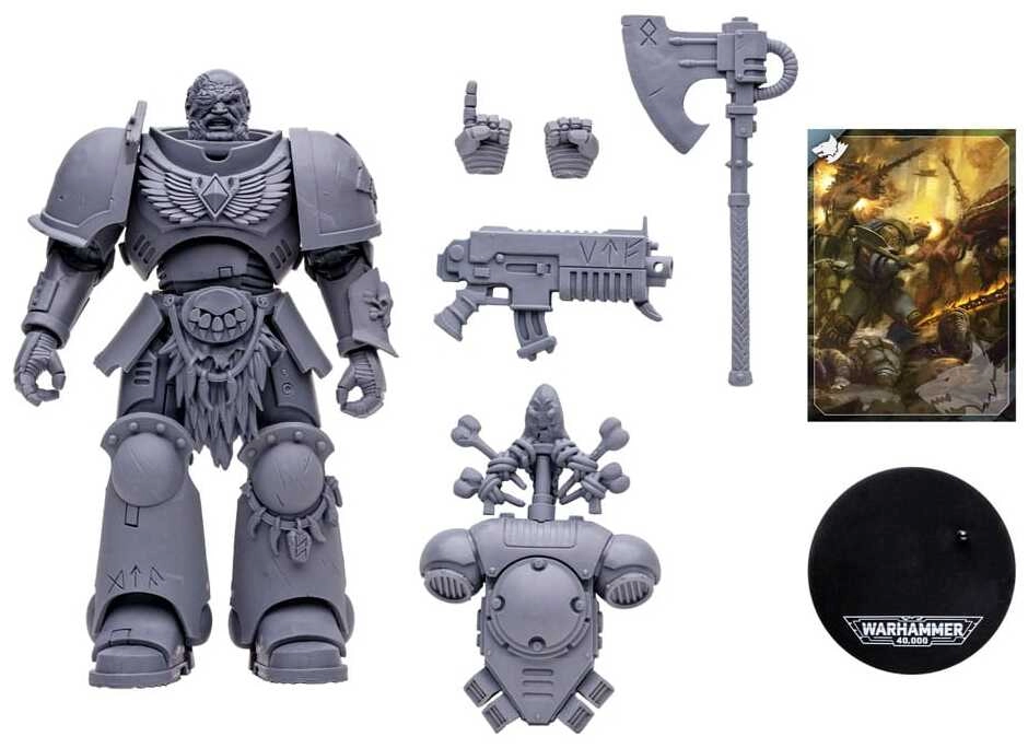 Warhammer 40k Actionfigur Space Wolves Wolf Guard (Artist Proof) - 18cm