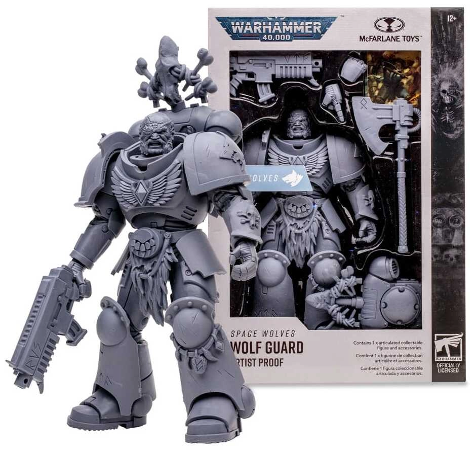 Warhammer 40k Actionfigur Space Wolves Wolf Guard (Artist Proof) - 18cm