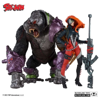 Spawn Actionfiguren 2er-Pack She Spawn & Cygor (Gold Label) - 18cm