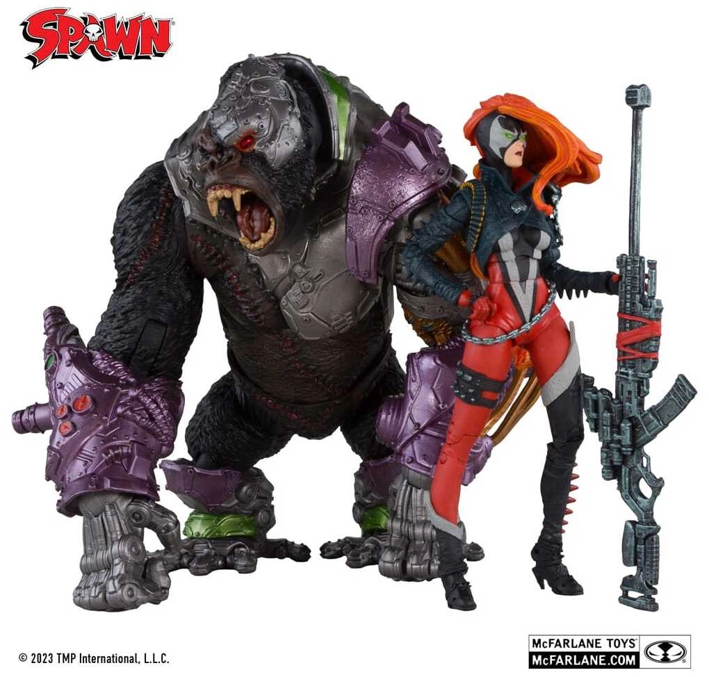 Spawn Actionfiguren 2er-Pack She Spawn & Cygor (Gold Label) - 18cm