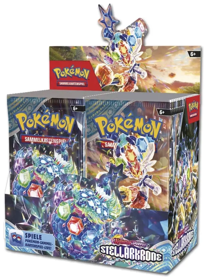 Pokemon - Karmesin & Purpur 7 - Stellarkrone Booster Display (36 Booster) - DE