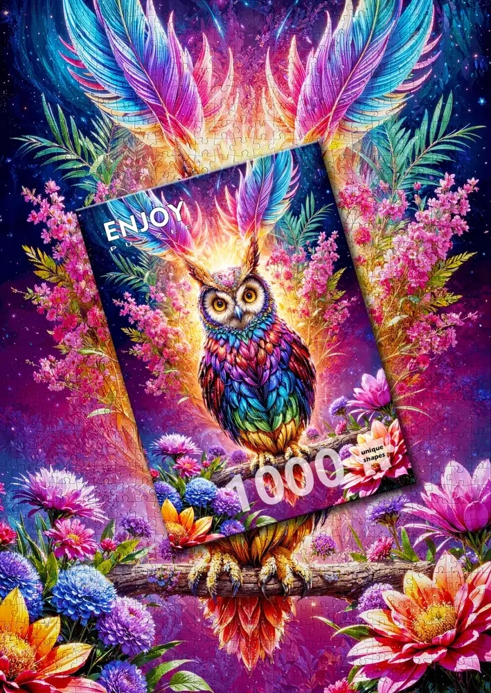 Neon Owl - 1000 Teile