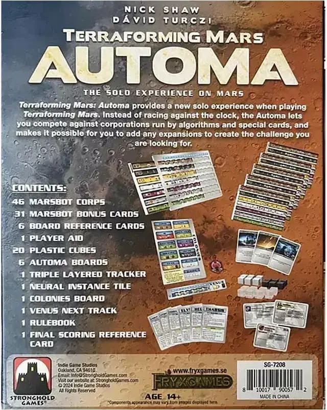 Terraforming Mars - Automa Expansion - EN