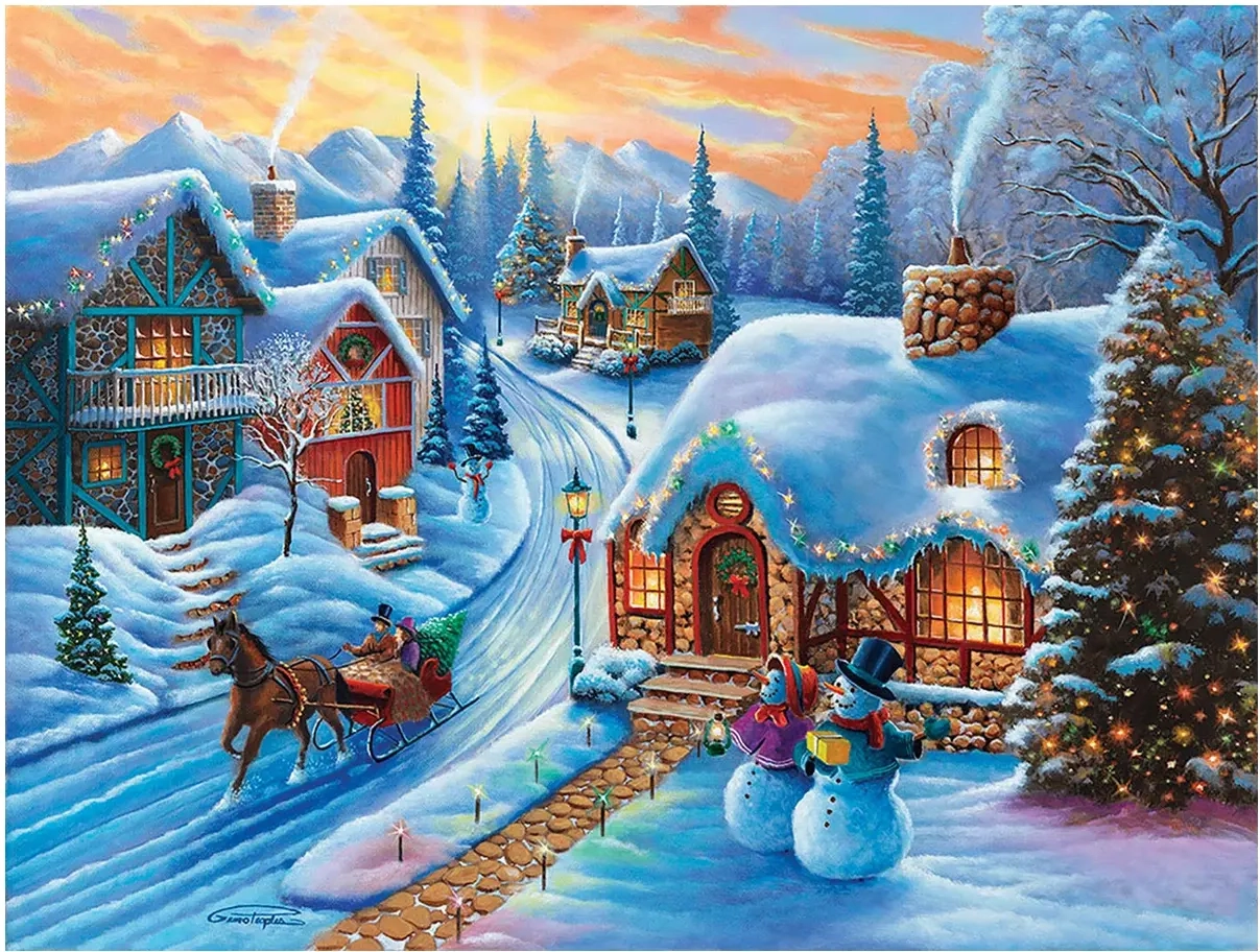 Sunset Christmas Village - XXL Teile