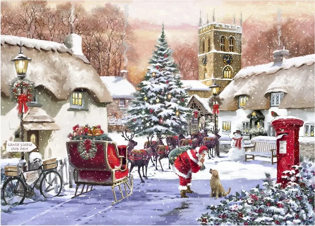 Village and Santa