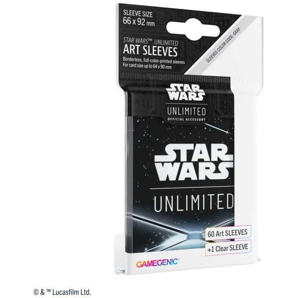 Star Wars: Unlimited Art Sleeves - Card Back Black