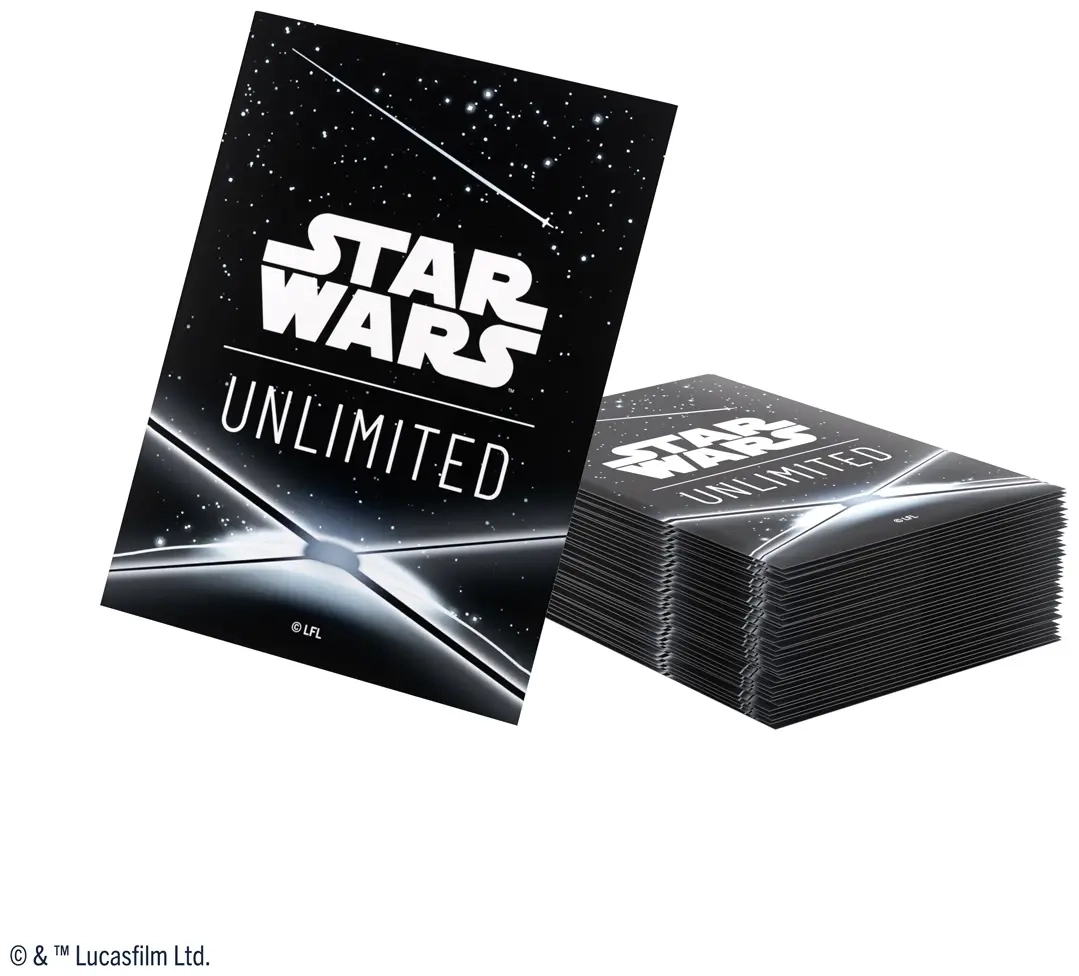 Star Wars: Unlimited Art Sleeves - Card Back Black