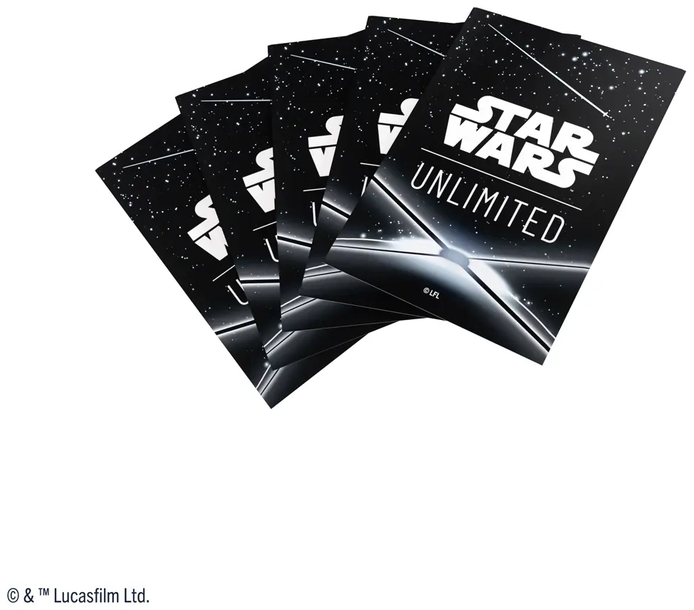 Star Wars: Unlimited Art Sleeves - Card Back Black