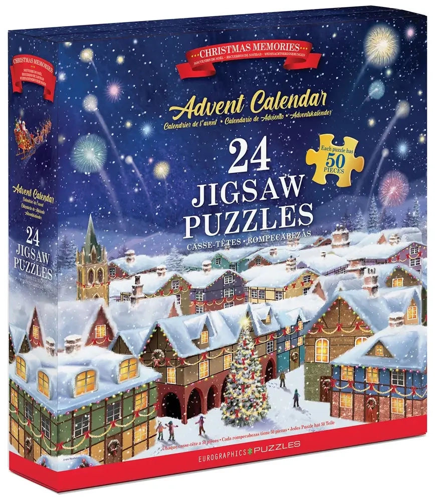 Puzzle Adventskalender - Erinnerungen an Weihnachten - 24 Puzzles