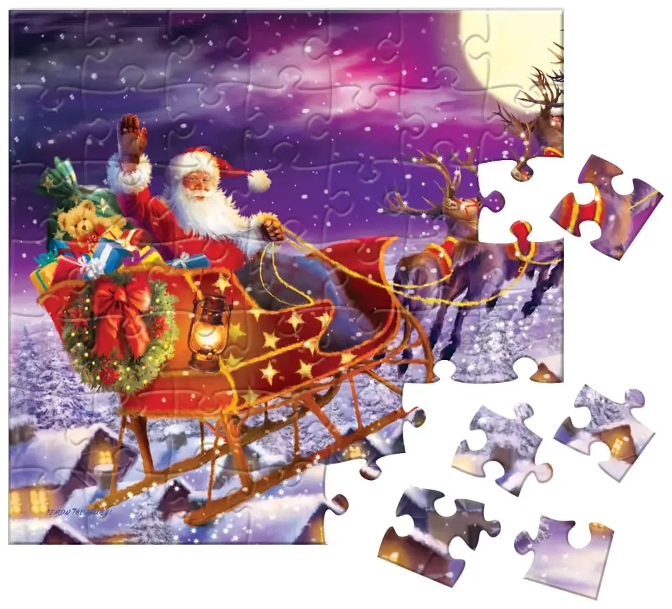 Puzzle Adventskalender - Erinnerungen an Weihnachten - 24 Puzzles