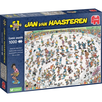 Skateboarden in der Bowl - Jan van Haasteren