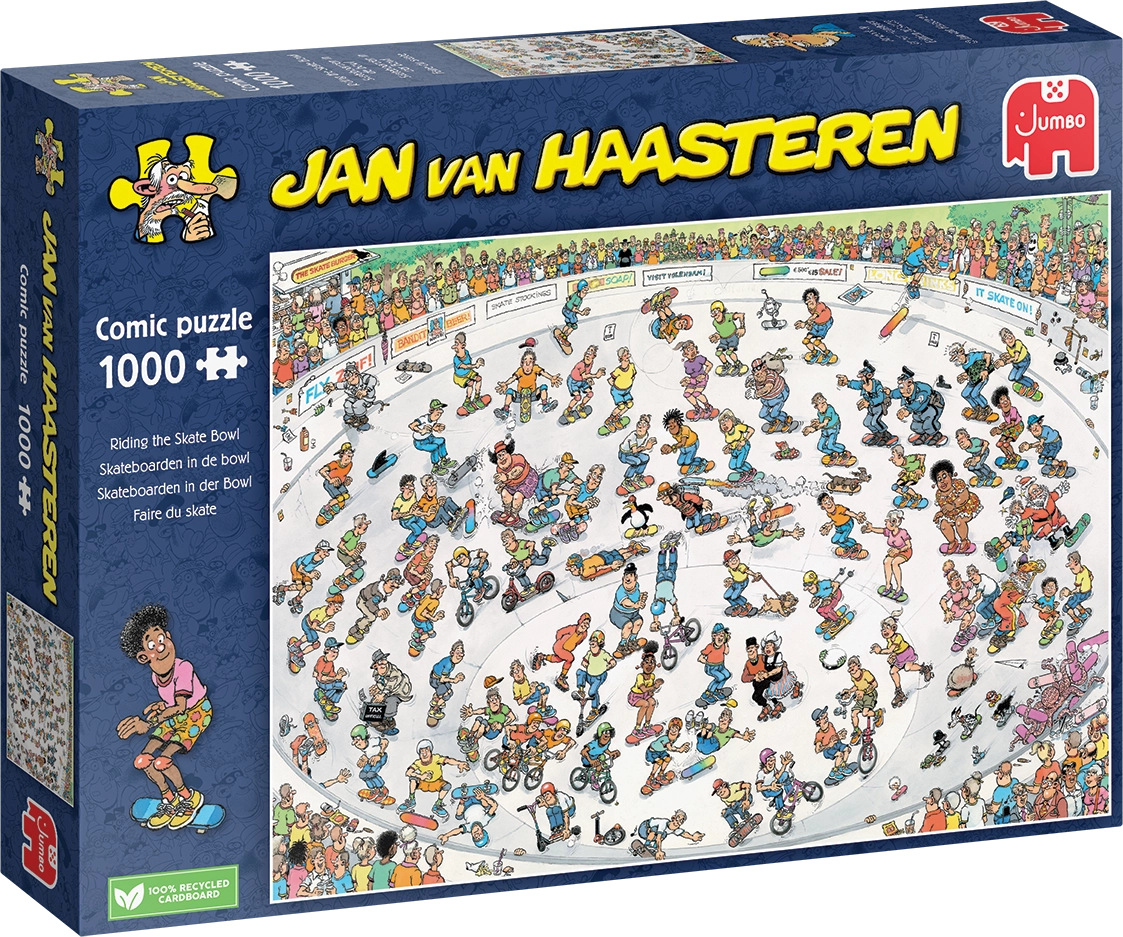 Skateboarden in der Bowl - Jan van Haasteren