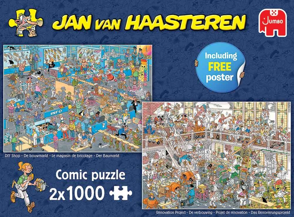 Der Baumarkt & Das Renovierungsprojekt - Jan van Haasteren - 2x 1000 Teile