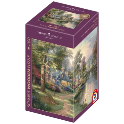 Holzpuzzle - Dorf am See - Thomas Kinkade Studios