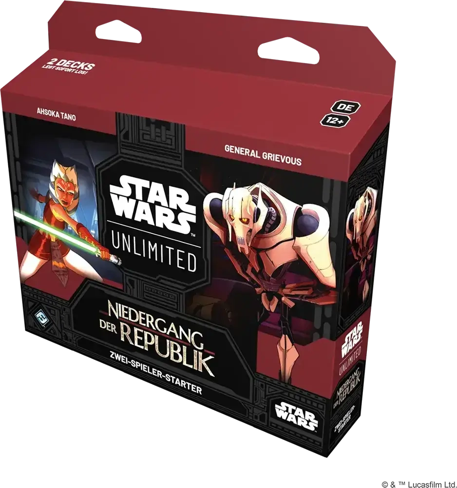 Star Wars: Unlimited - Niedergang der Republik - Zwei-Spieler-Starter - DE