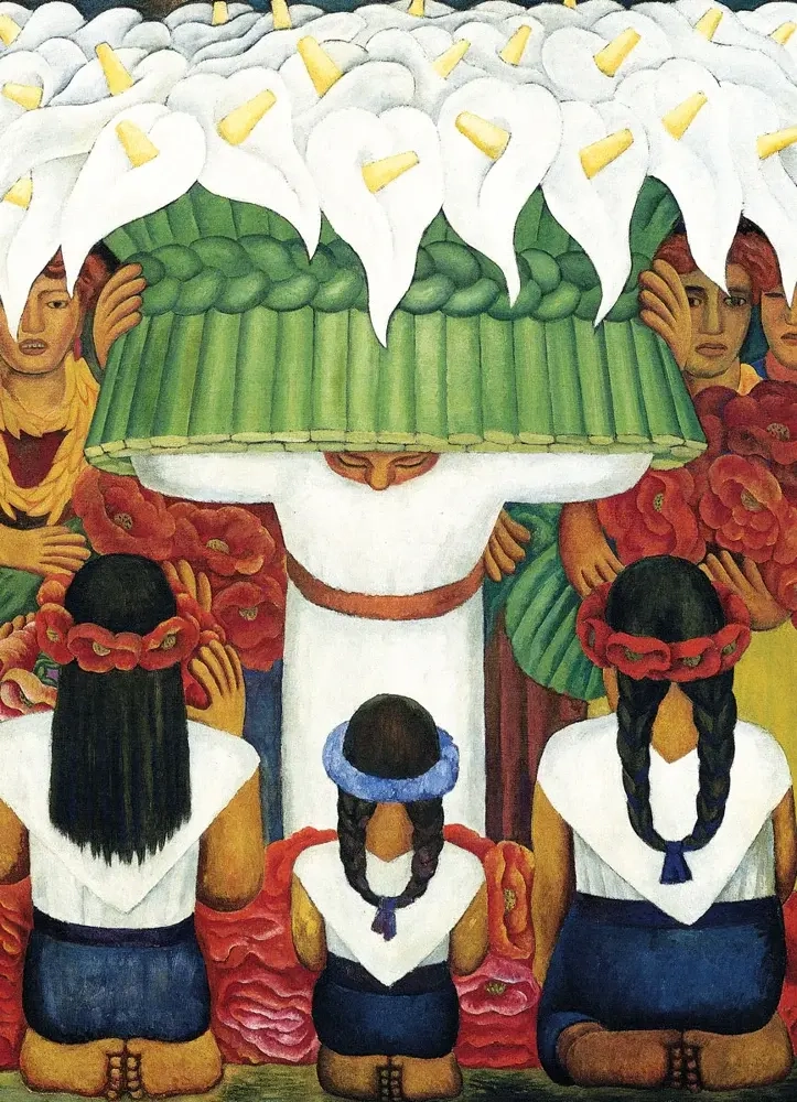 Das Blumenfest von Santa Anita - Diego Rivera