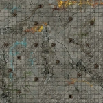 Dungeon Gaming Mat 60x60cm Grid