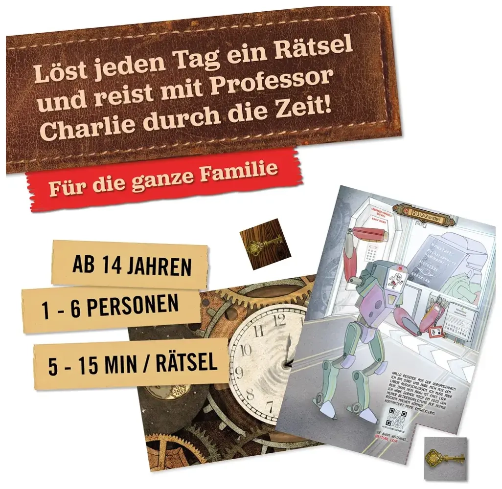 Hidden Games – Professor Charlies Reise durch die Zeit - Adventskalender