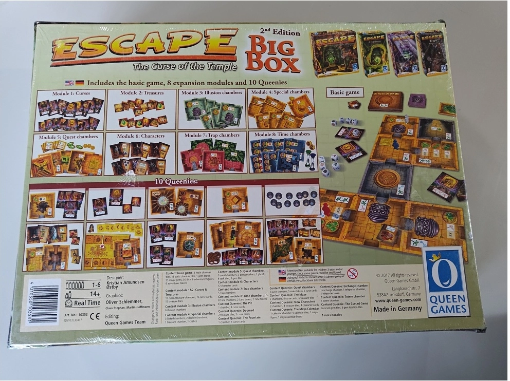 Escape - The Curse of the Temple - Big Box - Second Edition - DE/EN (Defekte Verpackung)