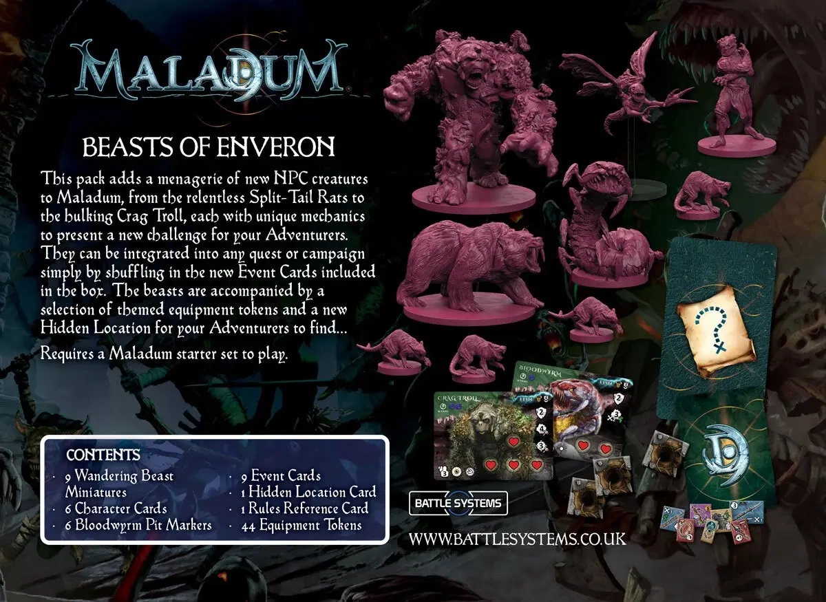 Maladum - Beasts of Enveron Expansion - EN