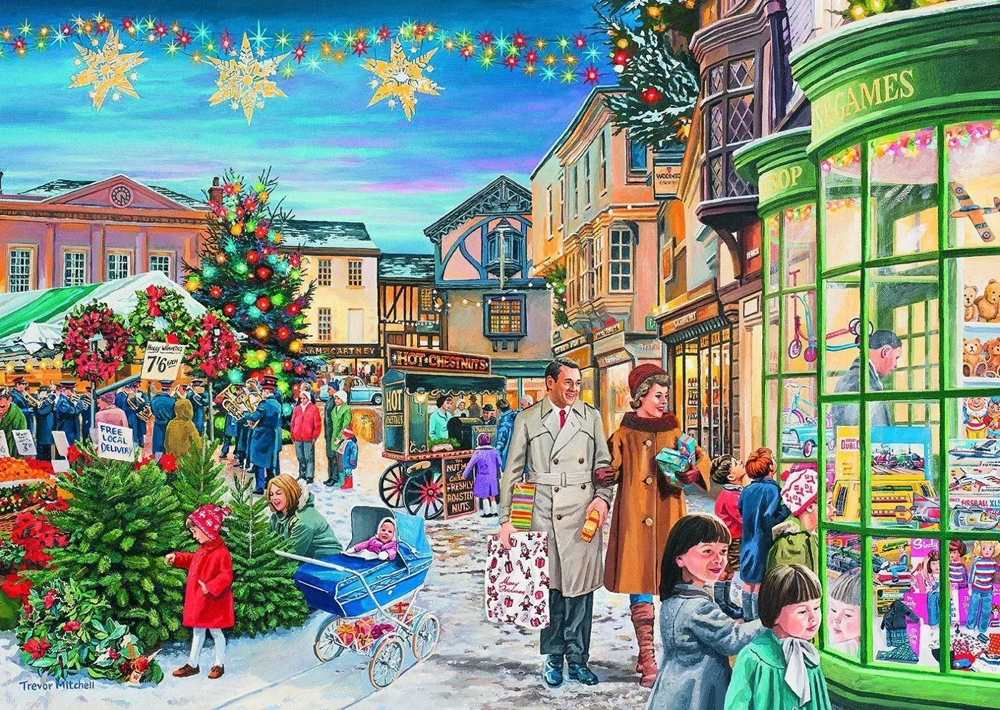 Magic of Christmas - Trevor Mitchell - 4x 500 Teile Puzzle