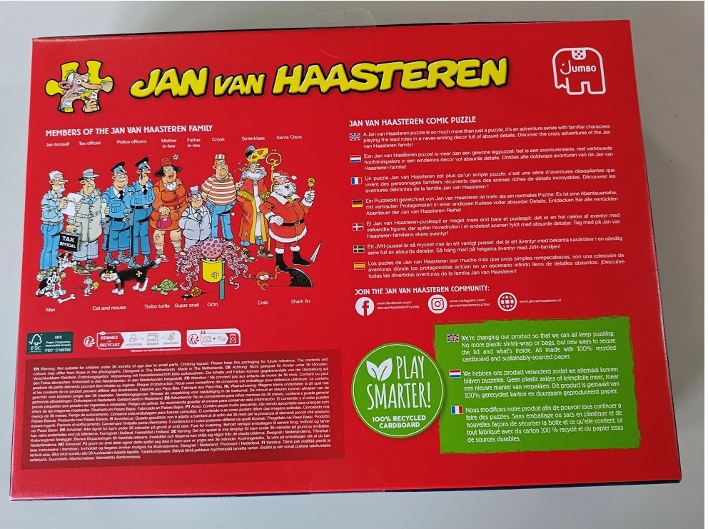 Skateboarden in der Bowl - Jan van Haasteren (Defekte Verpackung)