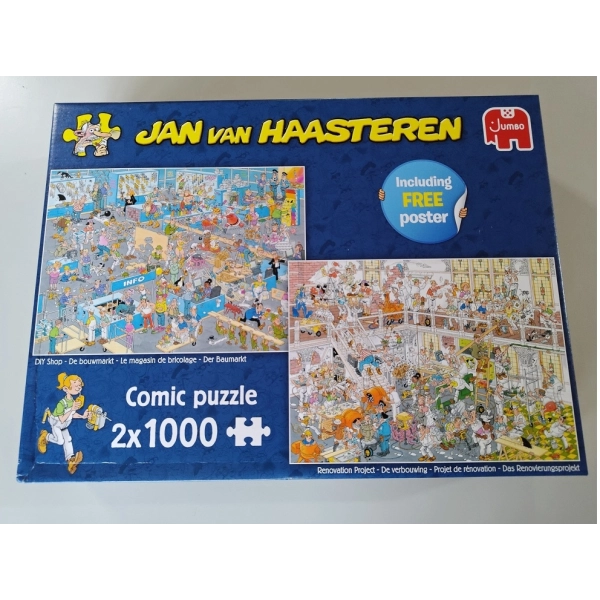 Der Baumarkt & Das Renovierungsprojekt - Jan van Haasteren - 2x 1000 Teile (Defekte Verpackung)