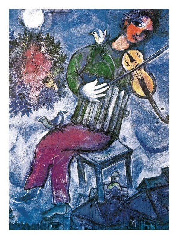 Der blaue Geiger - Marc Chagall