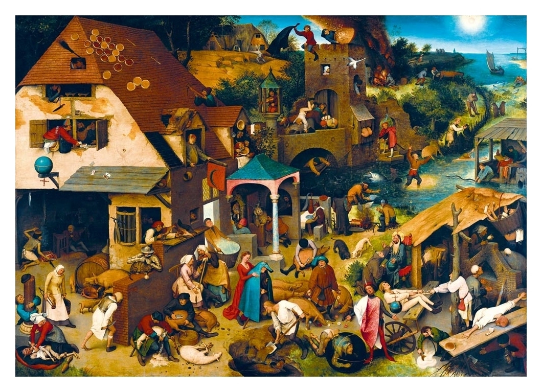 Netherlandish Proverbs - 1559 - Pieter Bruegel the Elder