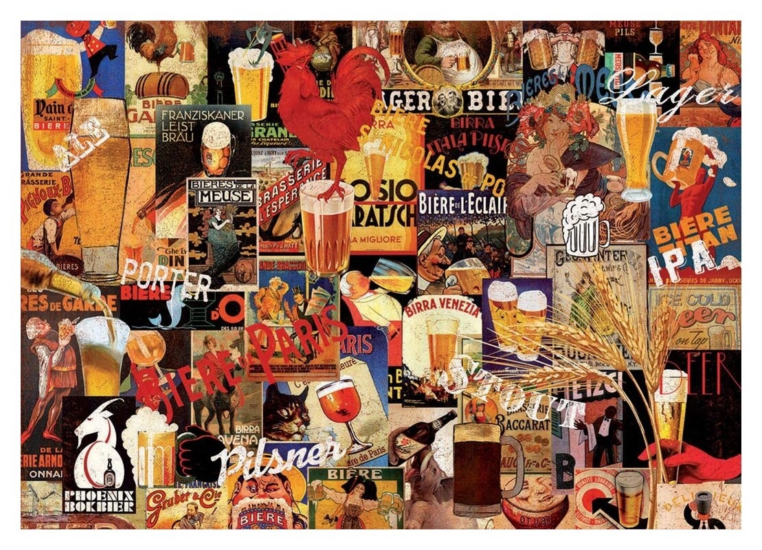 Vintage Beer Collage