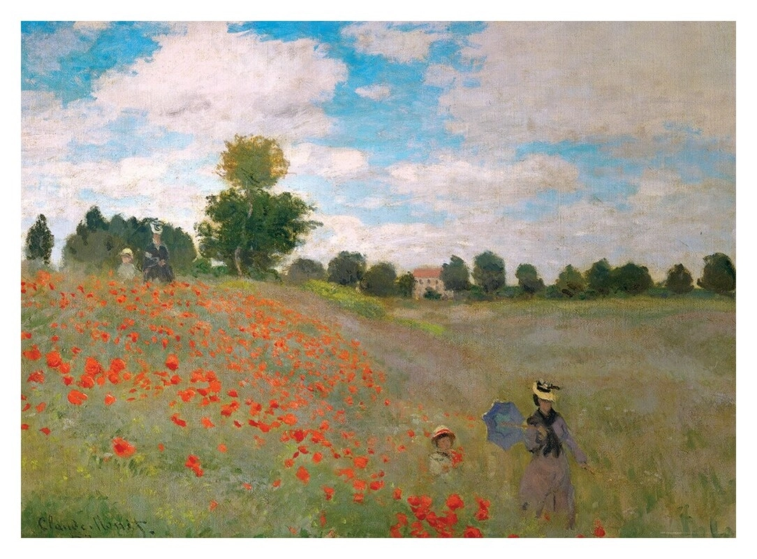 Das Mohnfeld - Claude Monet