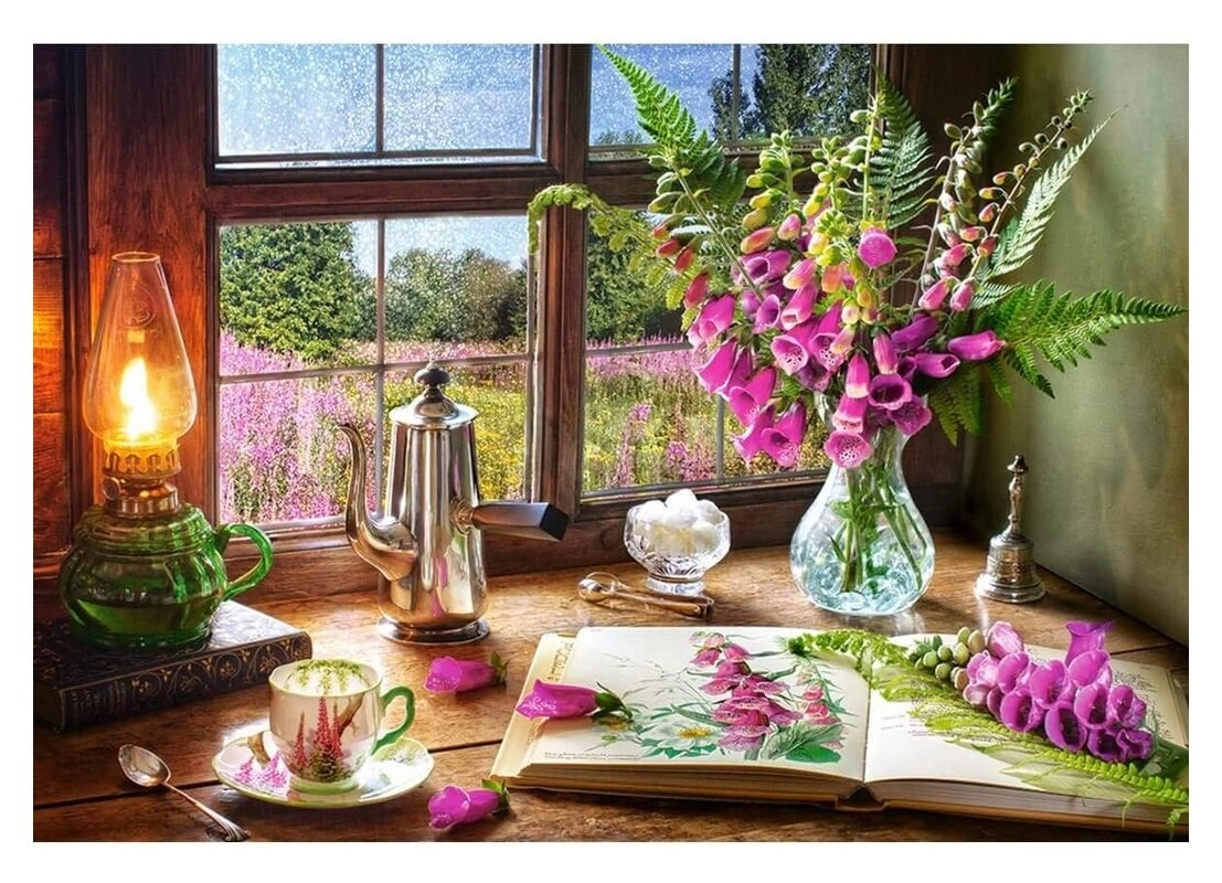 Still Life with Violet Snapdragons