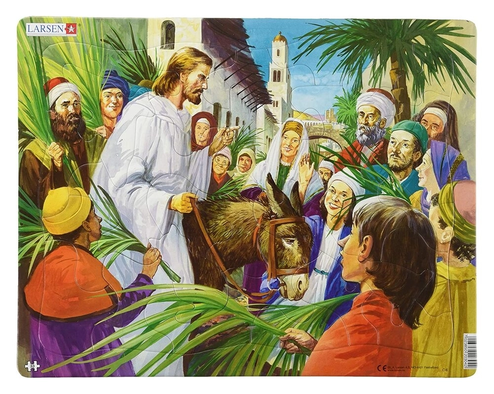 Jesus entering Jerusalem