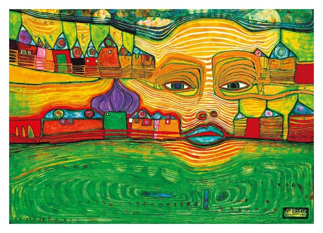 Irinaland over the Balkans - 1969 - Hundertwasser