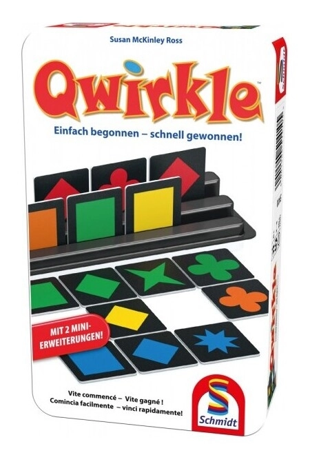 Qwirkle in Metalldose inkl. 2 Mini-Erweiterungen