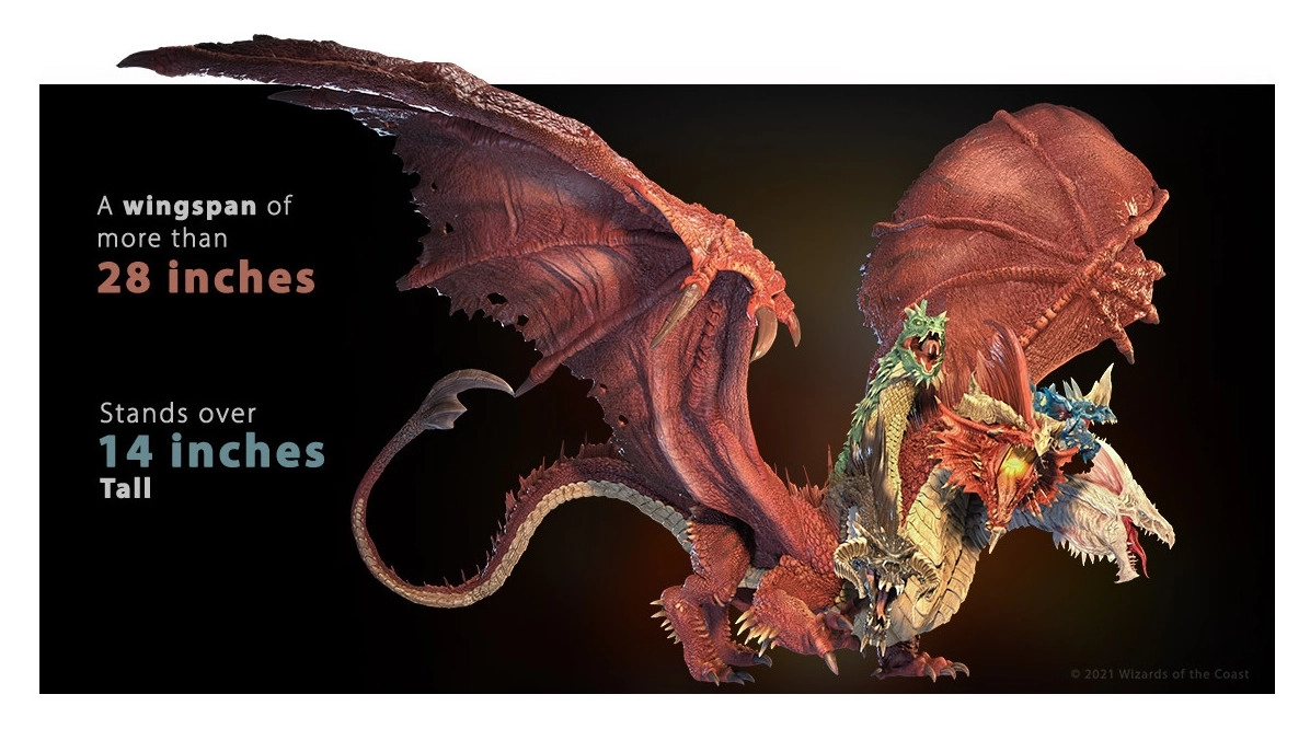 D&D Icons of the Realms Miniatures: Gargantuan Tiamat - EN