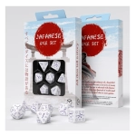 Japanese Dice Set Blue Star Lotus