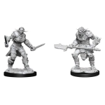 D&D Nolzur's Marvelous Miniatures: Bugbear Barbarian Male & Bugbear Rogue Female (2 Units) - EN