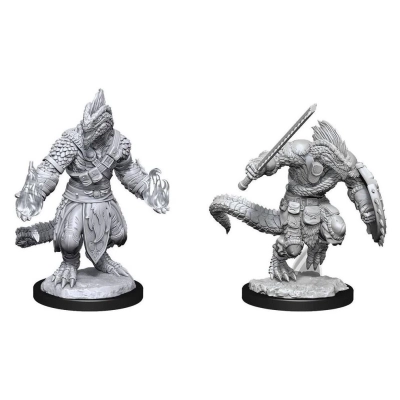 D&D Nolzur's Marvelous Miniatures: Lizardfolk Barbarian & Lizardfolk Cleric (2 Units) - EN