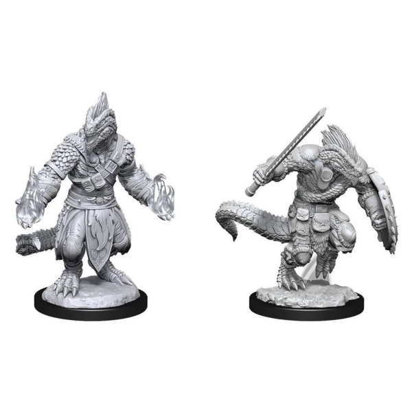 D&D Nolzur's Marvelous Miniatures: Lizardfolk Barbarian & Lizardfolk Cleric (2 Units) - EN