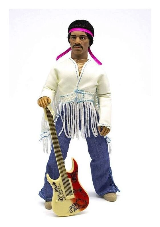 Jimi Hendrix Actionfigur Woodstock Flocked 20 cm